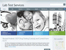 Tablet Screenshot of labtestservices.com